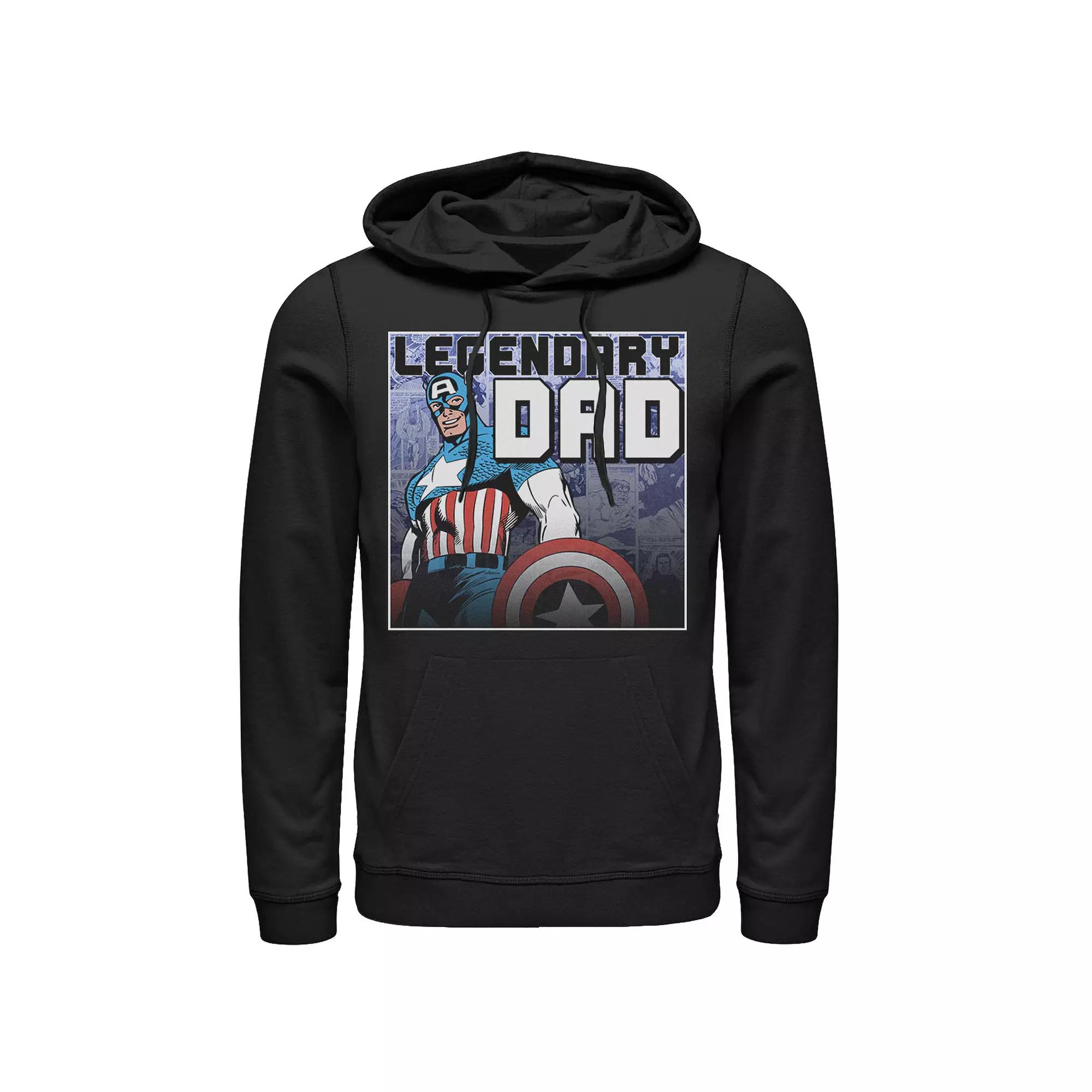 Men's Marvel Captain America Father's Day Legend Hoodie,  Product Image