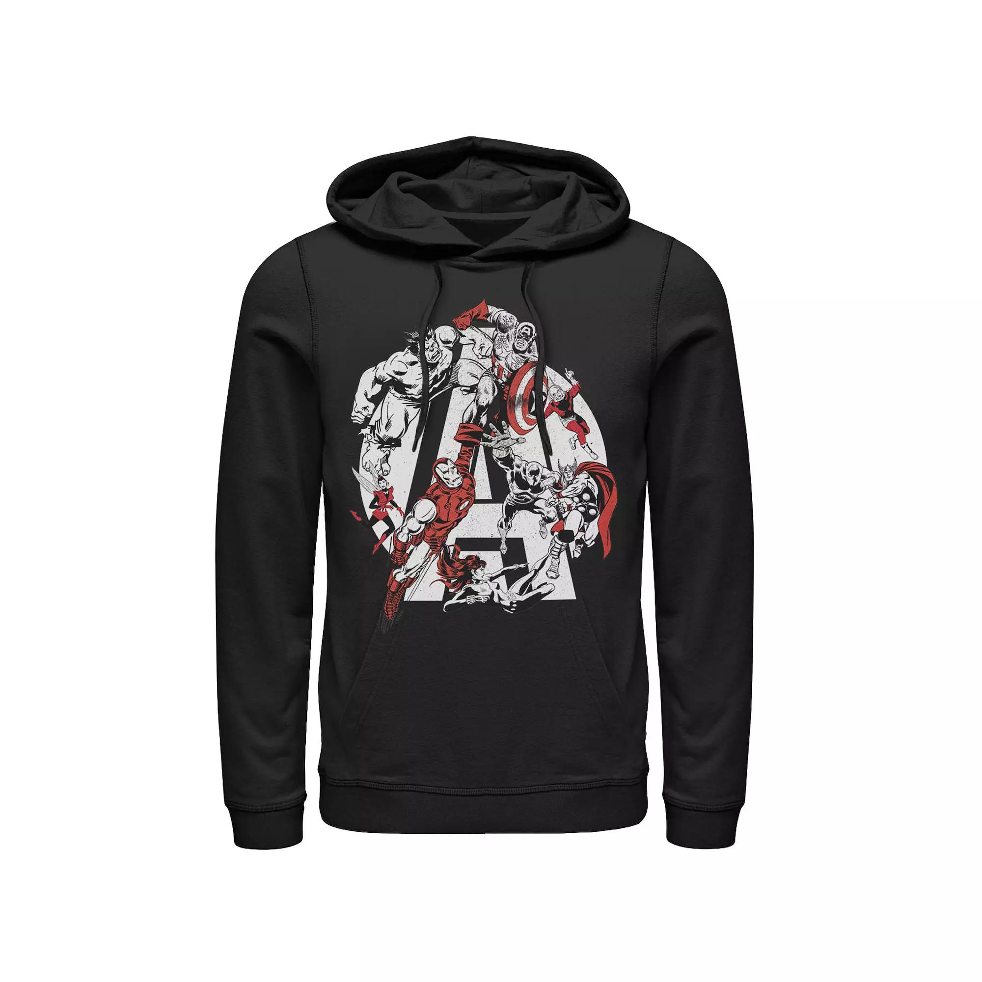 Men's Marvel Gradient Ombre Circle Icons Hoodie,  Product Image