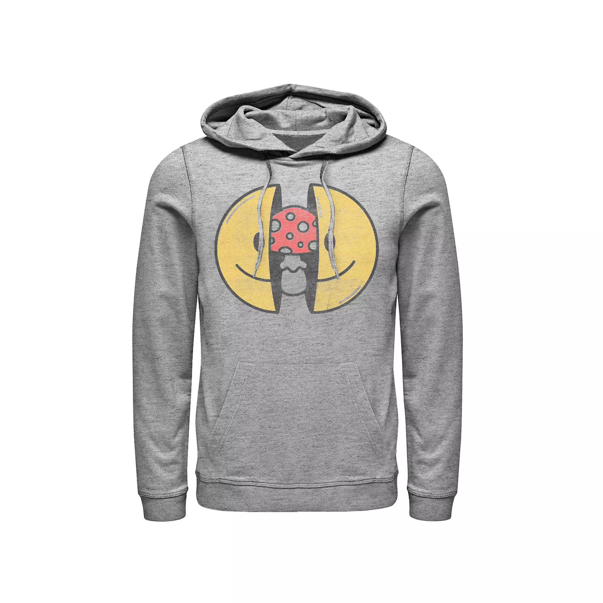 Men's DC Comics I Am Batman Skyline Poster Hoodie, Size: XL, Athletic Grey Product Image