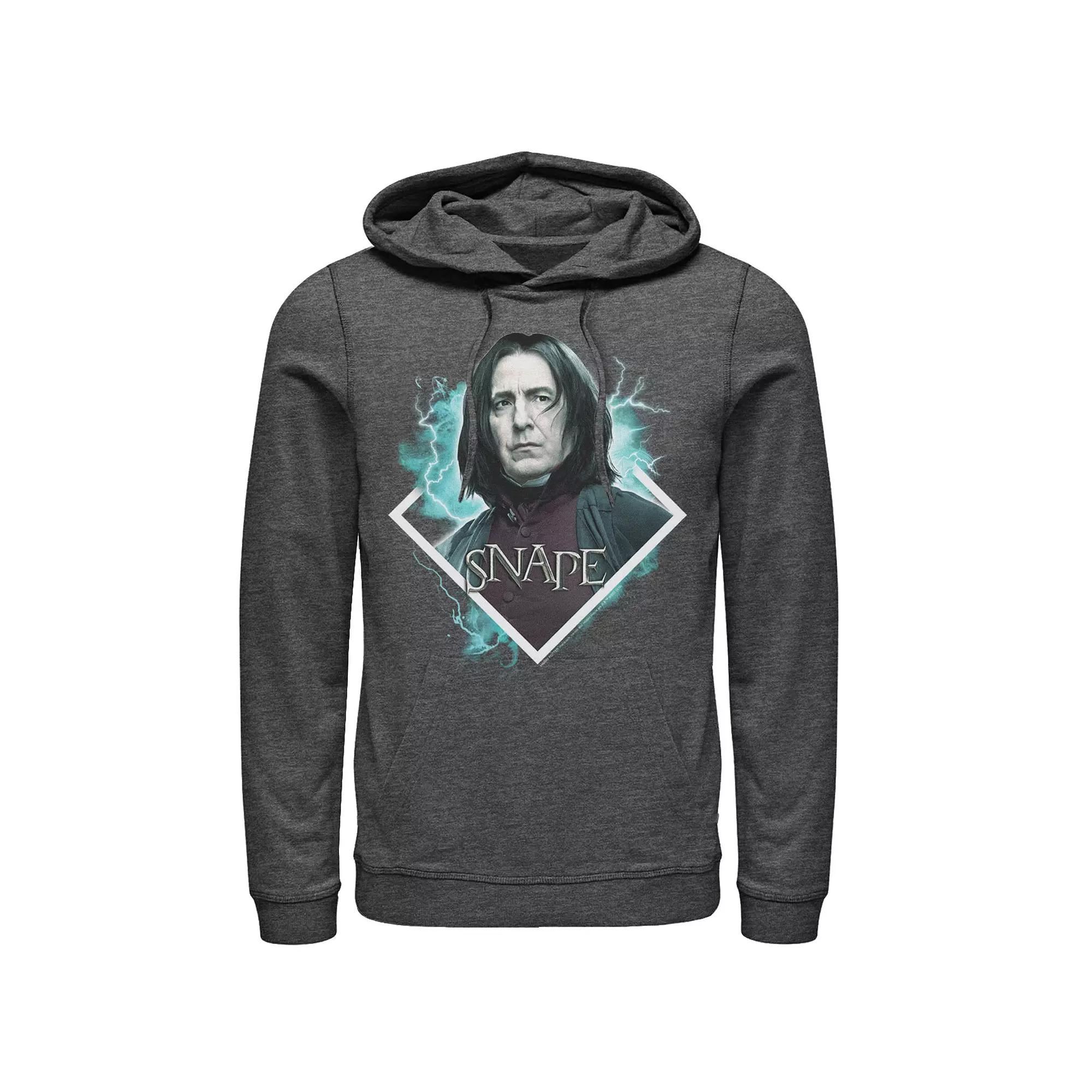 Men's Harry Potter Snape Blue Lightning Character Portrait Graphic Pullover Hoodie,  Product Image