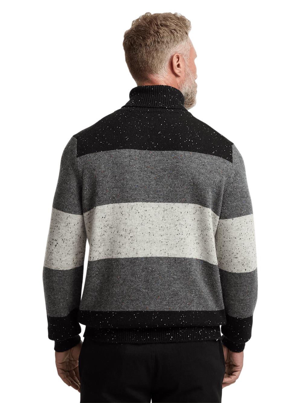 Donegal Turtleneck Sweater - Black Product Image