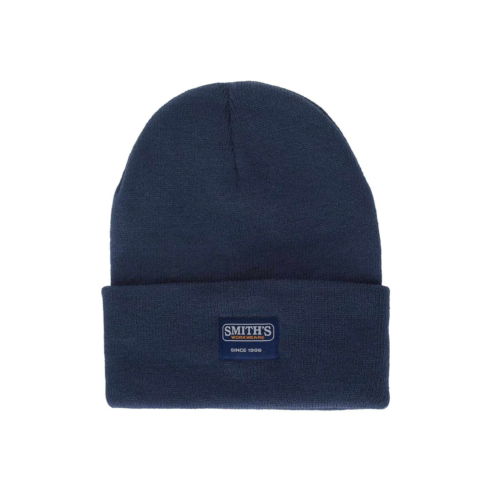 Men's Smith's Workwear Cuffed Pull-On Knit Beanie, Blue Product Image