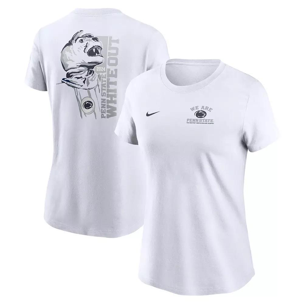 Women's Nike White Penn State Nittany Lions 2024 White Out T-Shirt, Size: XL Product Image