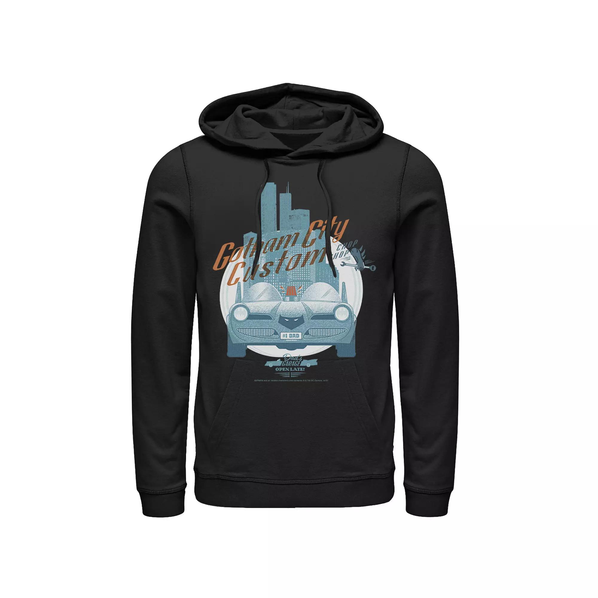 Men's DC Comics Gotham City Customs Shop Poster Hoodie,  Product Image