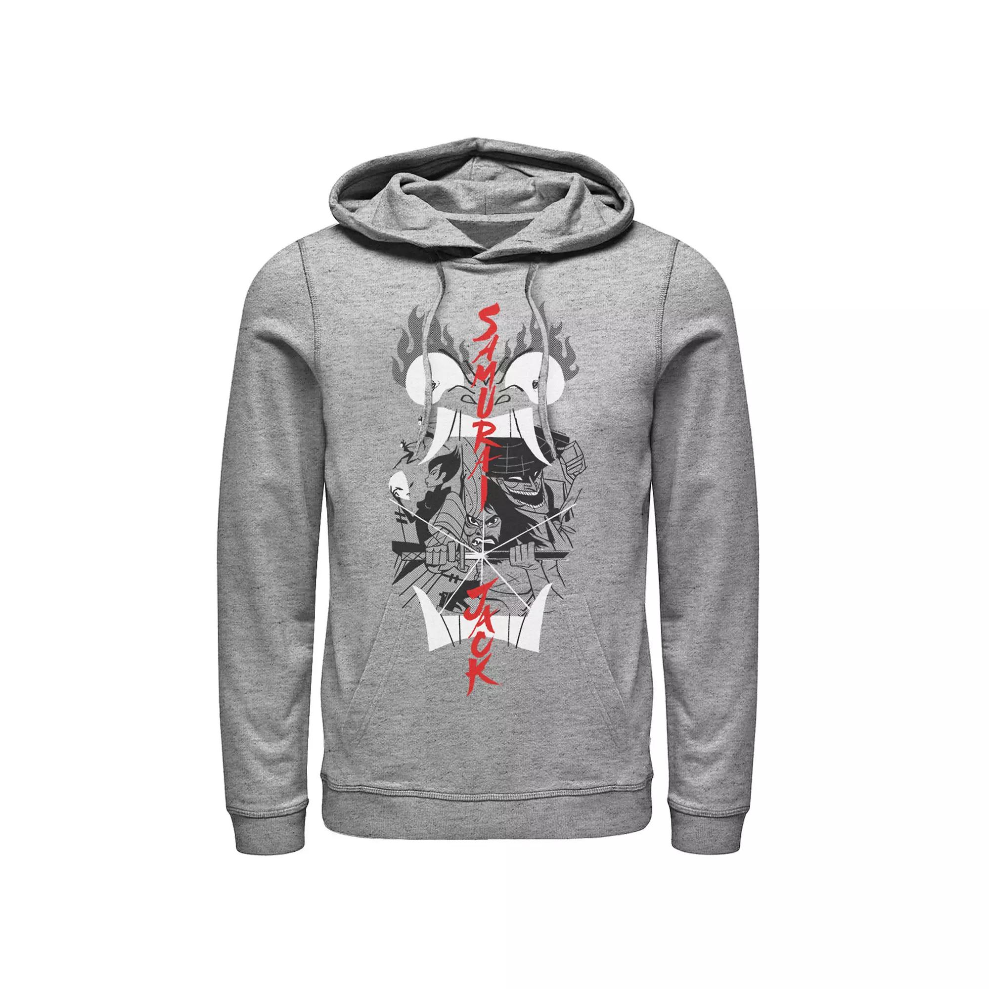 Men's CN Samurai Jack Aku Illustrated Storytelling Graphic Hoodie,  Product Image