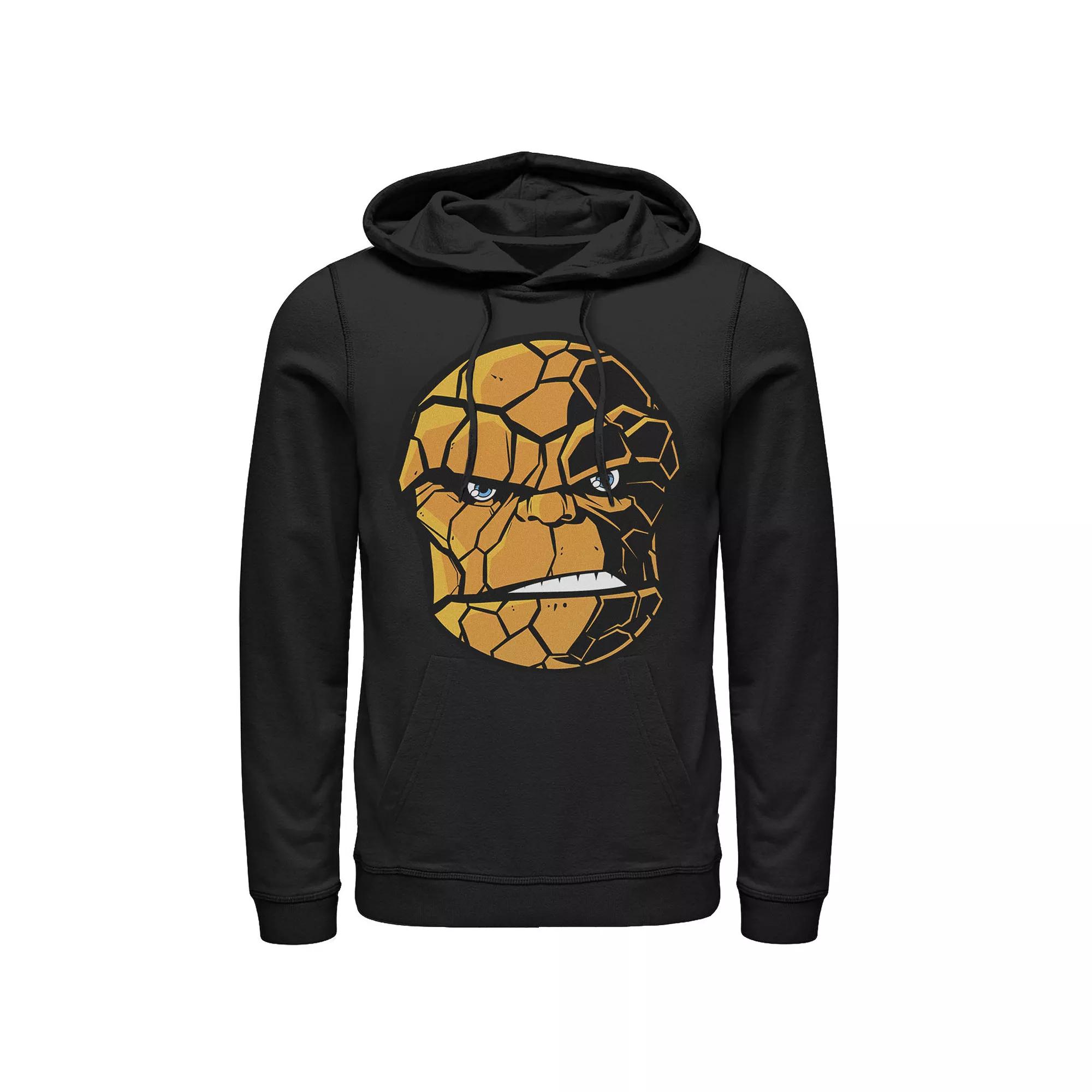 Men's Star Wars The Mandalorian The Child Portrait Logo Hoodie, Size: Large, Black Product Image