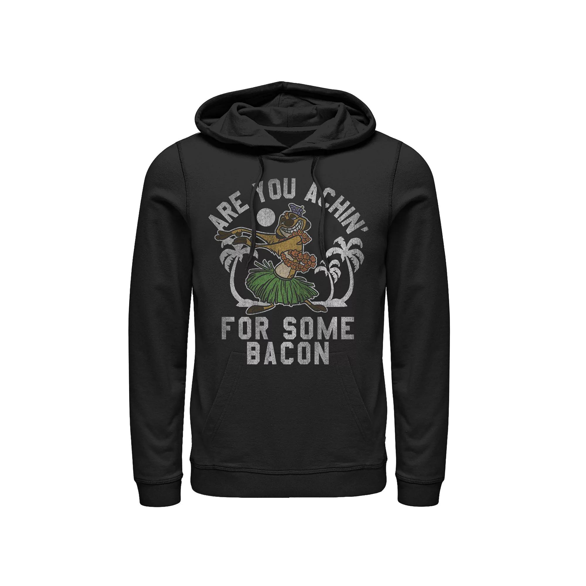 Disney's Lion King Timon Achin' for Bacon Men's Pullover Hoodie,  Product Image
