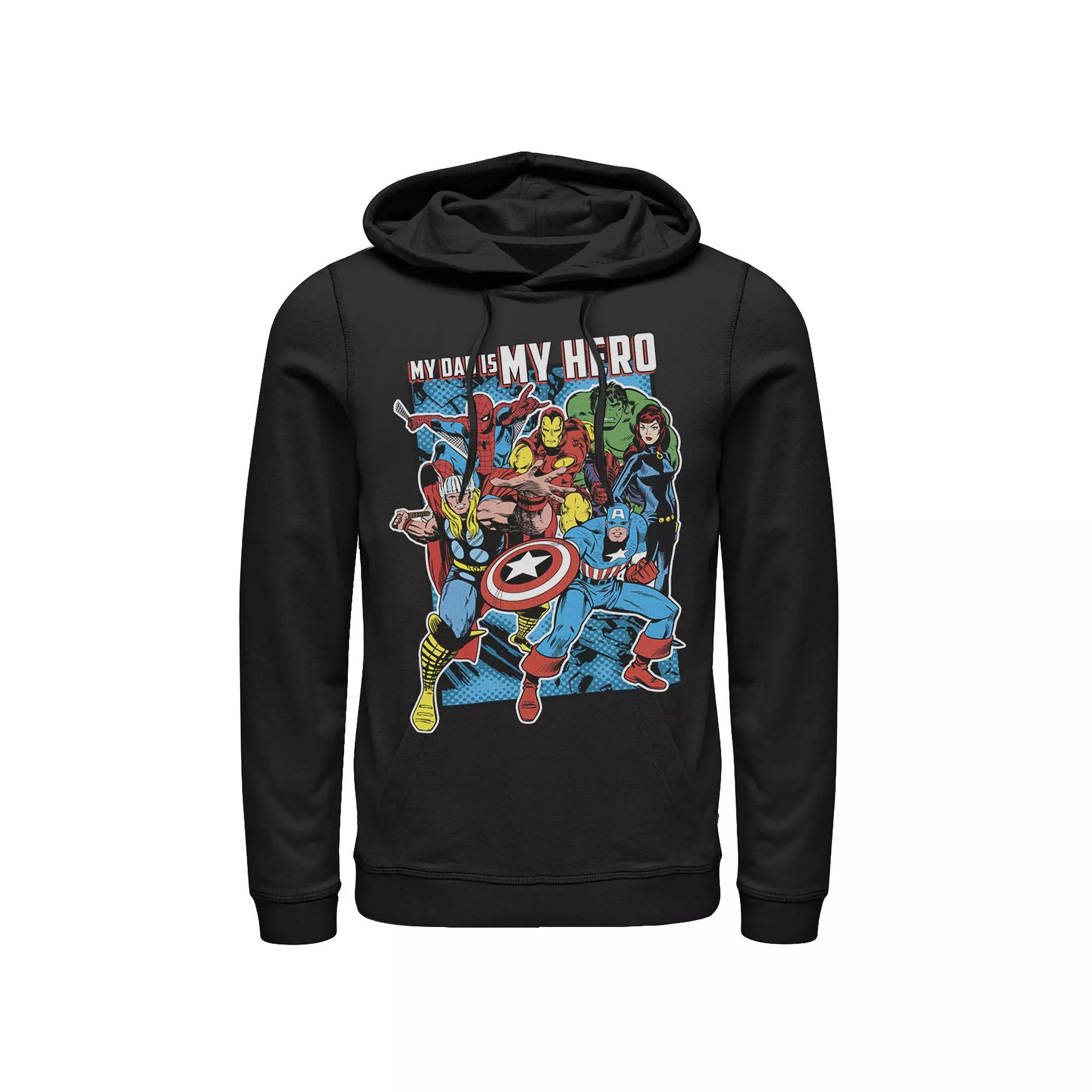 Men's Marvel Heros My Dad My Hero Father's Day Hoodie,  Product Image