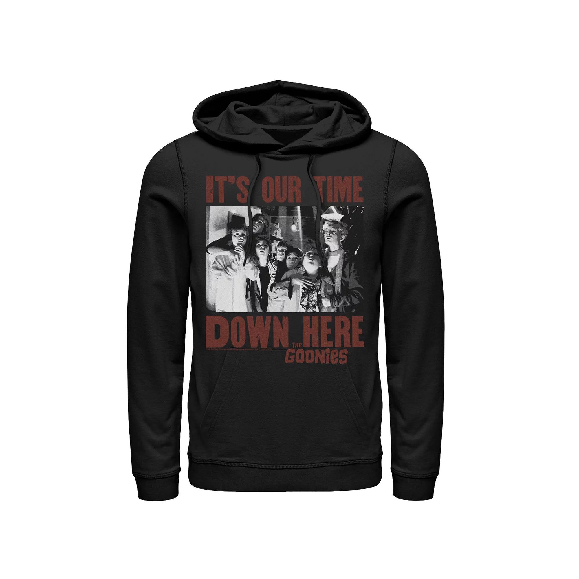 Men's The Goonies It's Our Time Down Here Text Hoodie,  Product Image