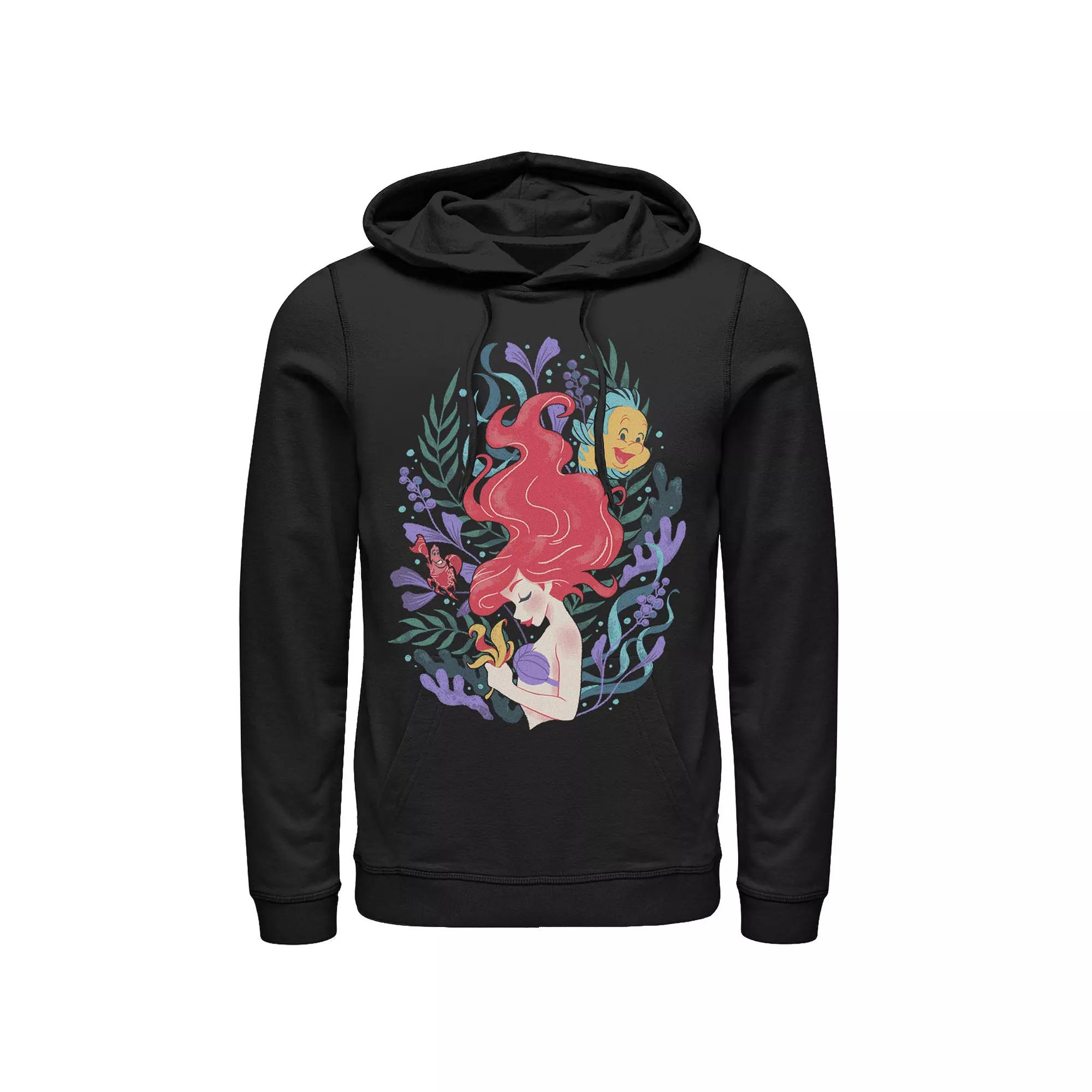 Disney's The Little Mermaid Ariel Flounder And Sebastian Men's Hoodie,  Product Image