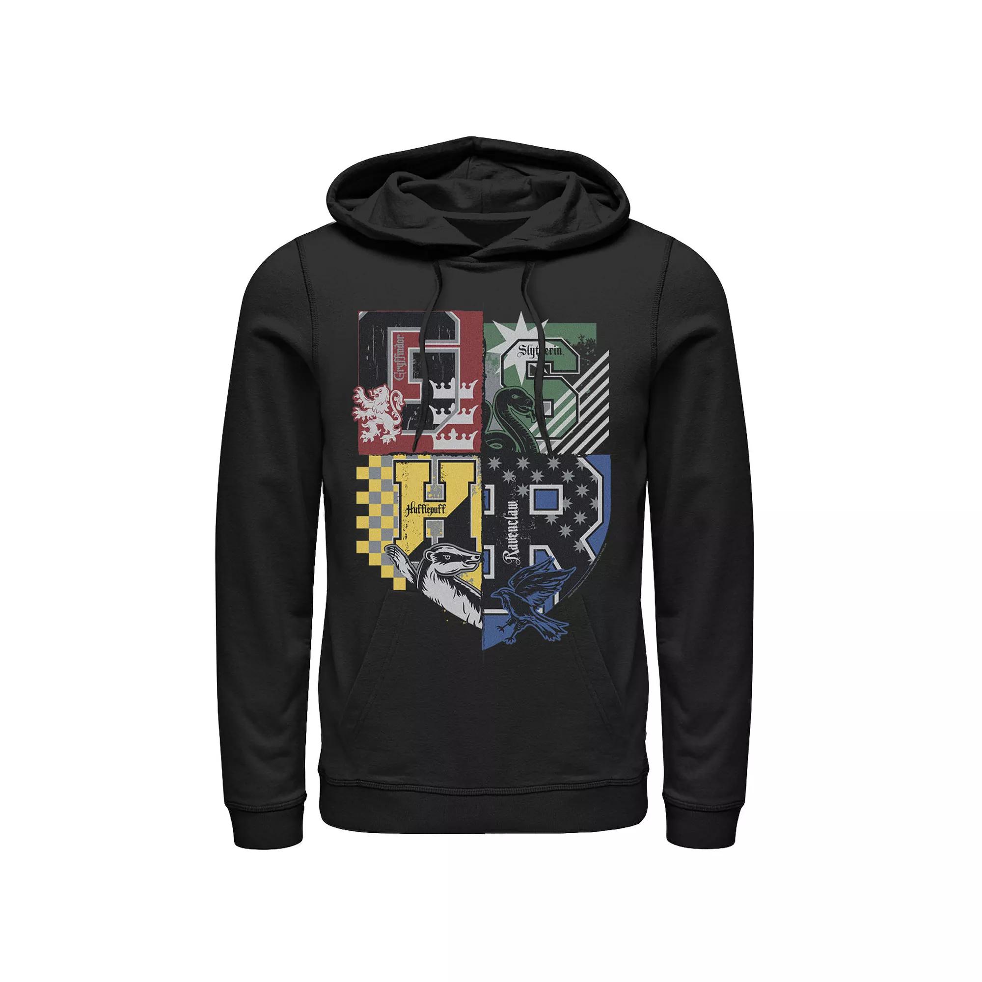 Men's Harry Potter House Crests Pullover Hoodie,  Product Image