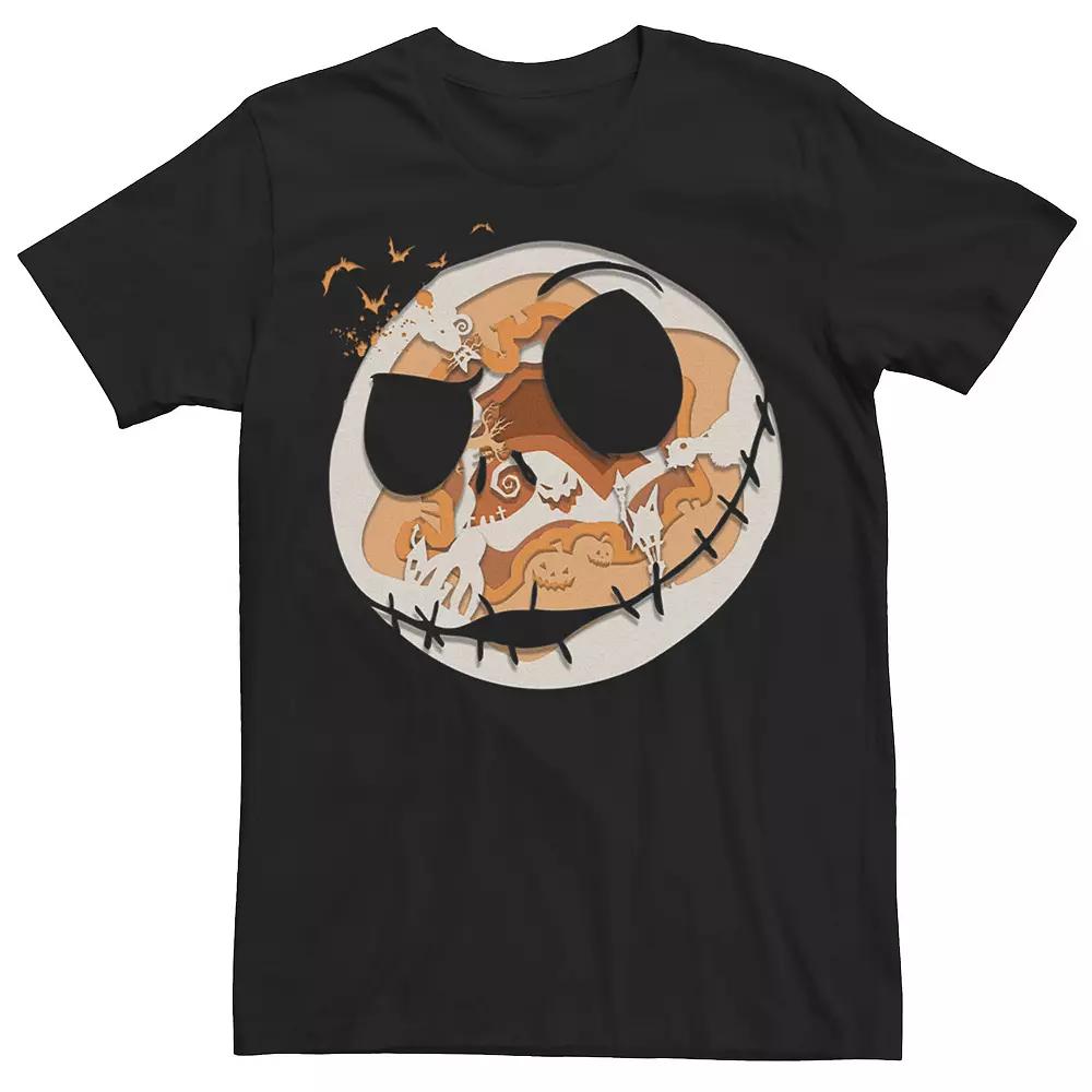 Disney's The Nightmare Before Christmas Jack Skellington Men's Paper Cut Fill Tee,  Product Image