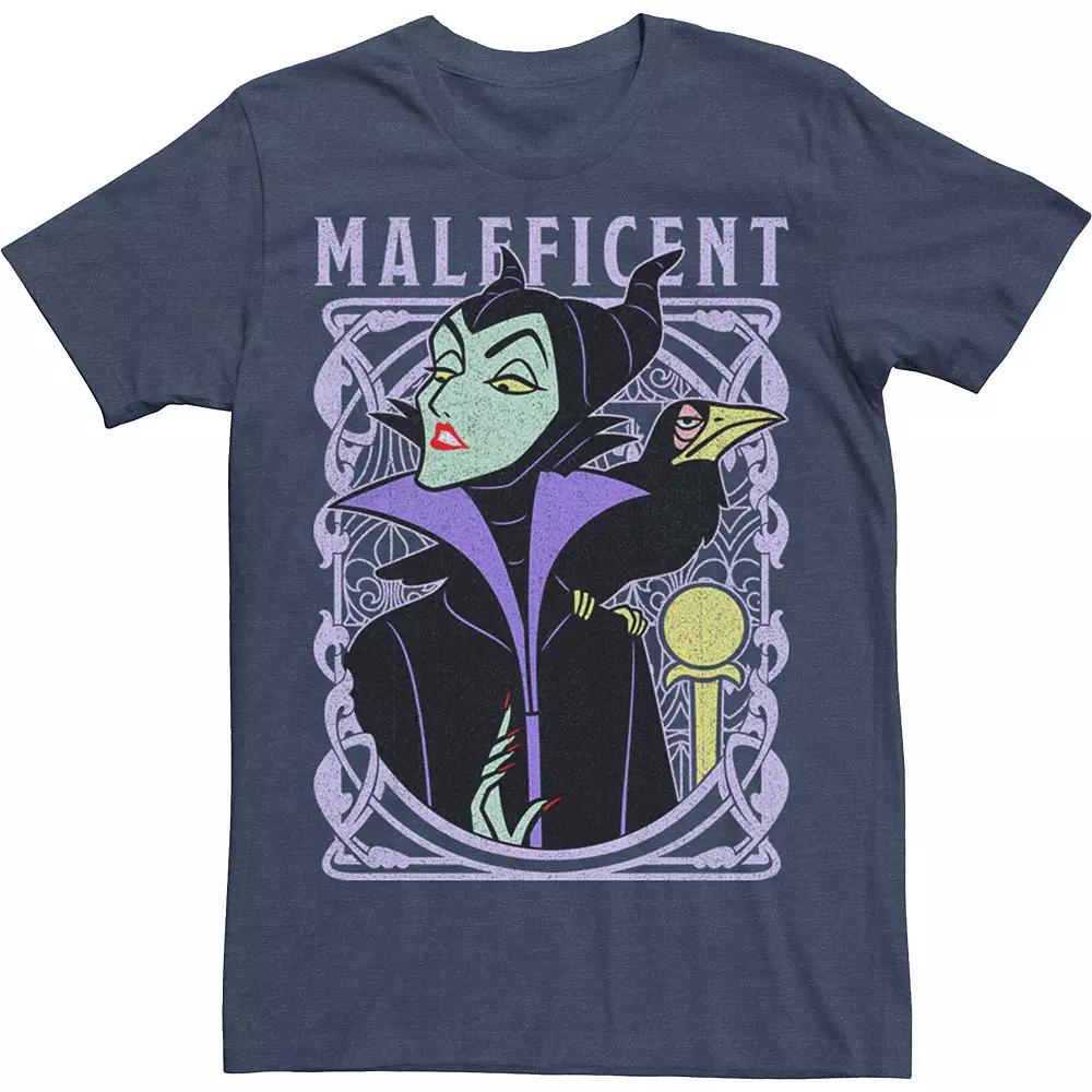 Disney's Sleeping Beauty Maleficent Men's Old School Poster Tee,  Product Image