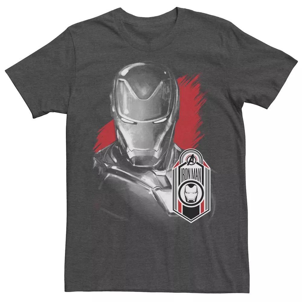 Men's Marvel Avengers Endgame Iron Man Tag Tee, Size: XXL, Grey Heather Product Image