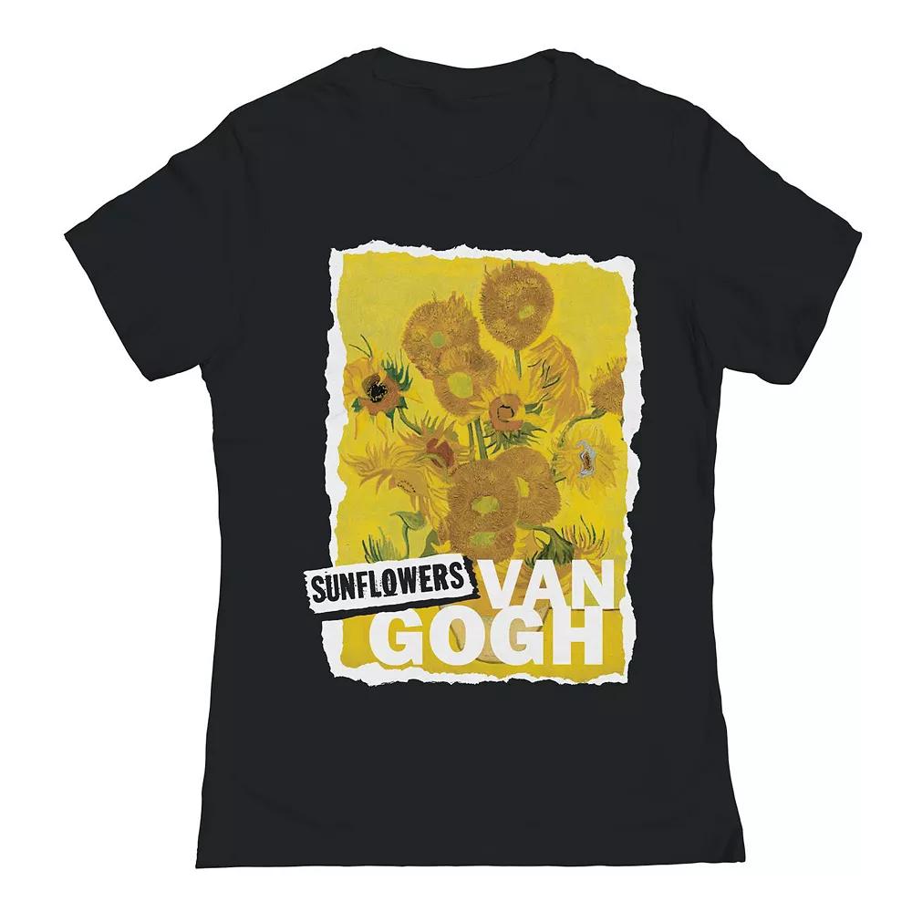 Juniors Sunflowers Womens Graphic Tee, Girls Product Image
