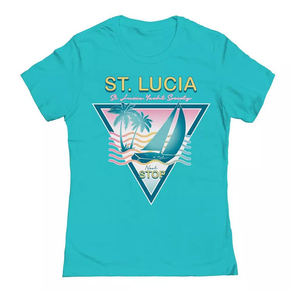 Junior's St Lucia Graphic Tee, Women's,  Product Image