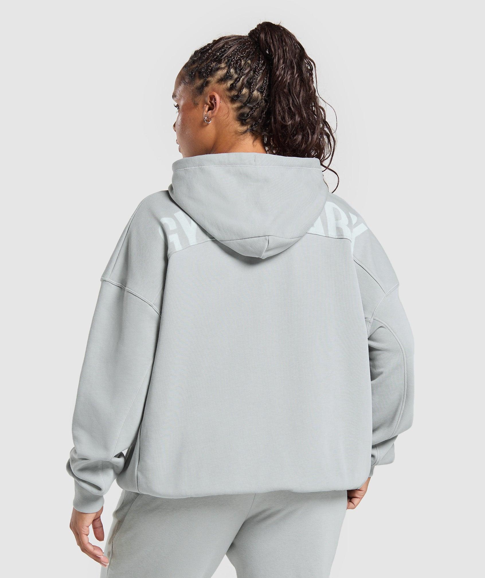 Gymshark Power Hoodie - Silver Grey Female Product Image