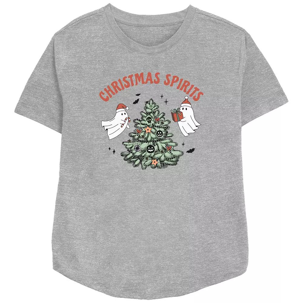 Women's Christmas Spirits Relaxed Fit Graphic Tee,  Product Image