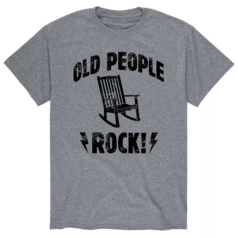 Men's Old People Rock Tee,  Product Image