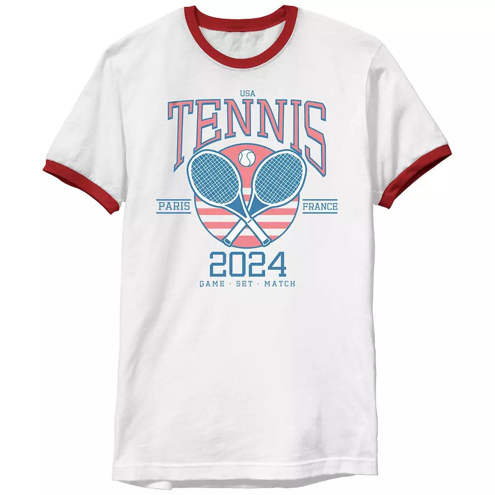 Men's Tennis USA Paris 2024 Ringer Graphic Tee,  Product Image