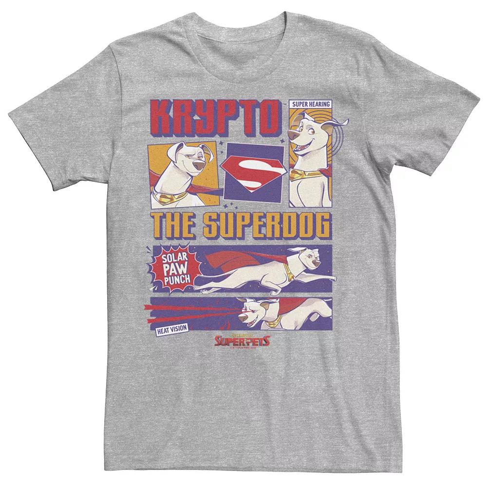 Men's DC Super Pets DC League Of Super Pets Krypto Panels Tee,  Product Image