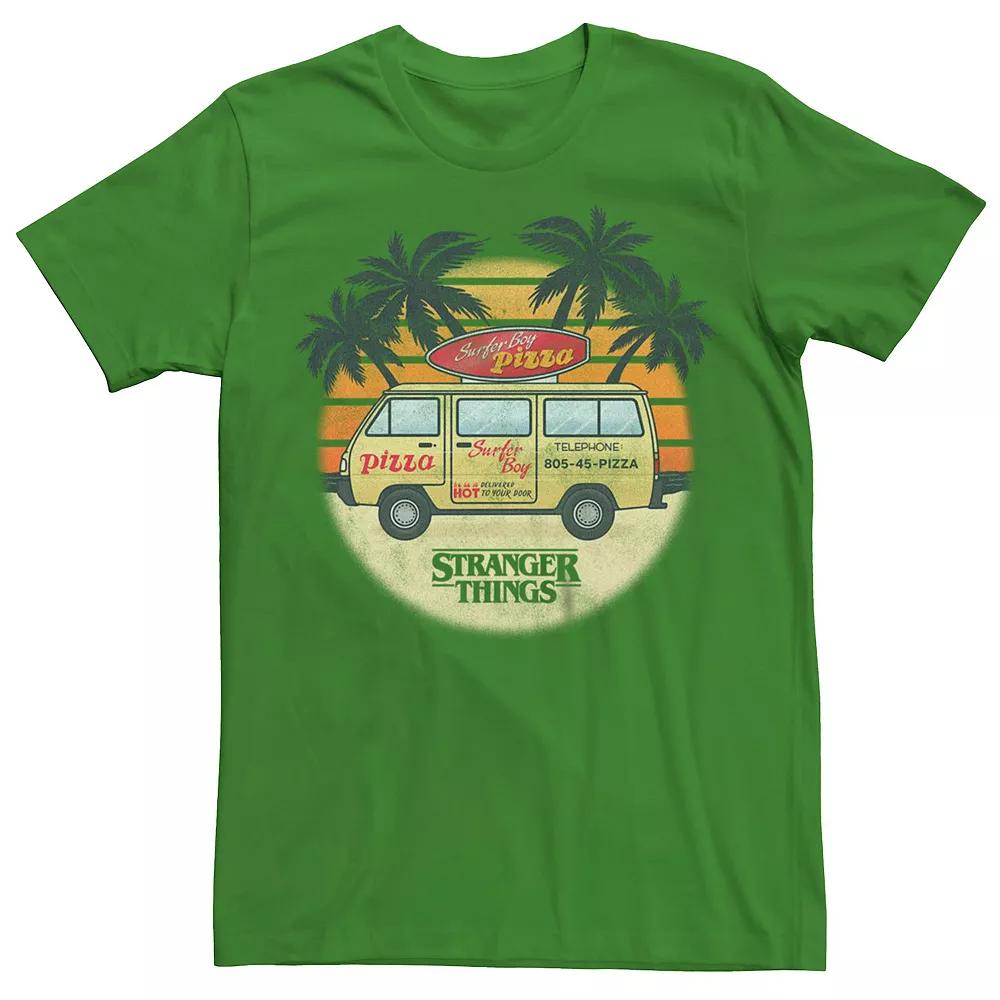 Men's Netflix Stranger Things Surfer Boy Pizza Tee,  Product Image