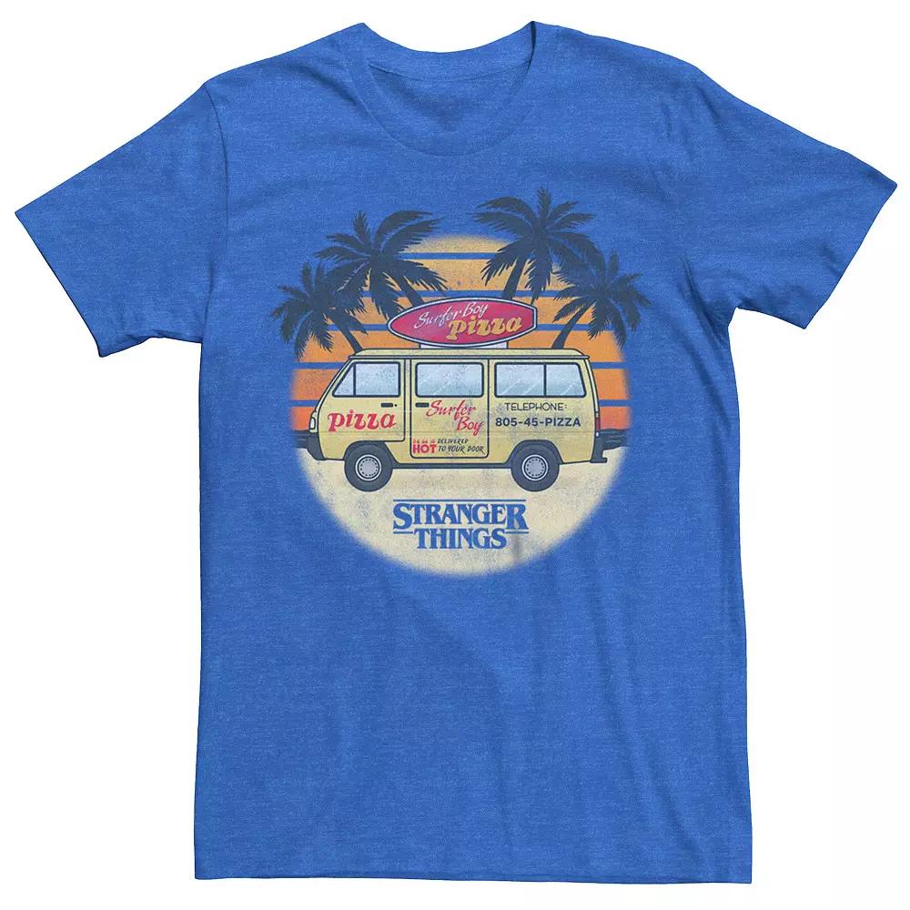 Men's Netflix Stranger Things Surfer Boy Pizza Tee,  Product Image
