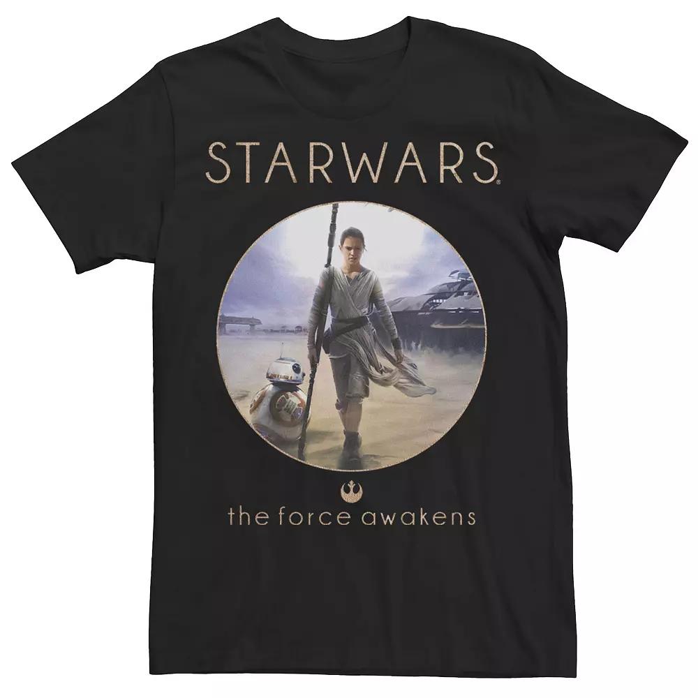 Men's Star Wars The Force Awakens Rey Poster Tee,  Product Image