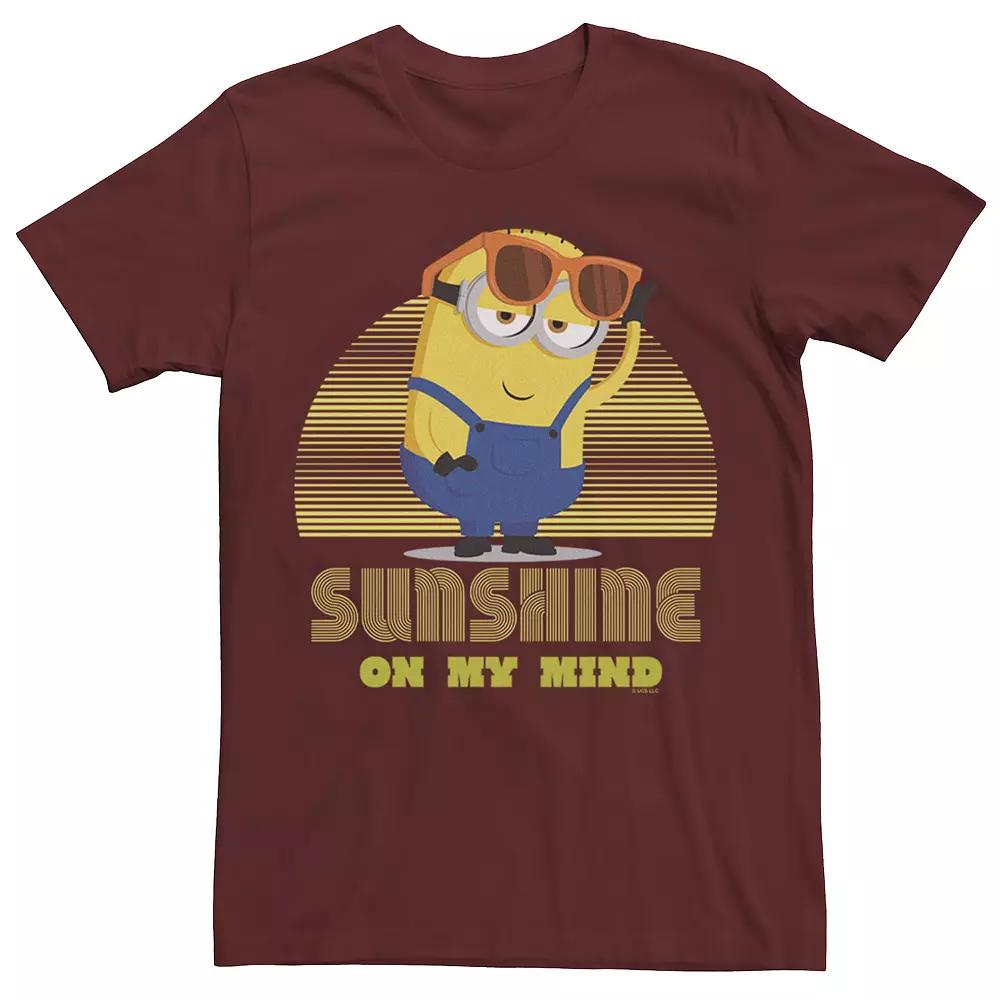 Men's Minions 2 Sunshine On My Mind Portrait Tee, Size: Small, Red Product Image