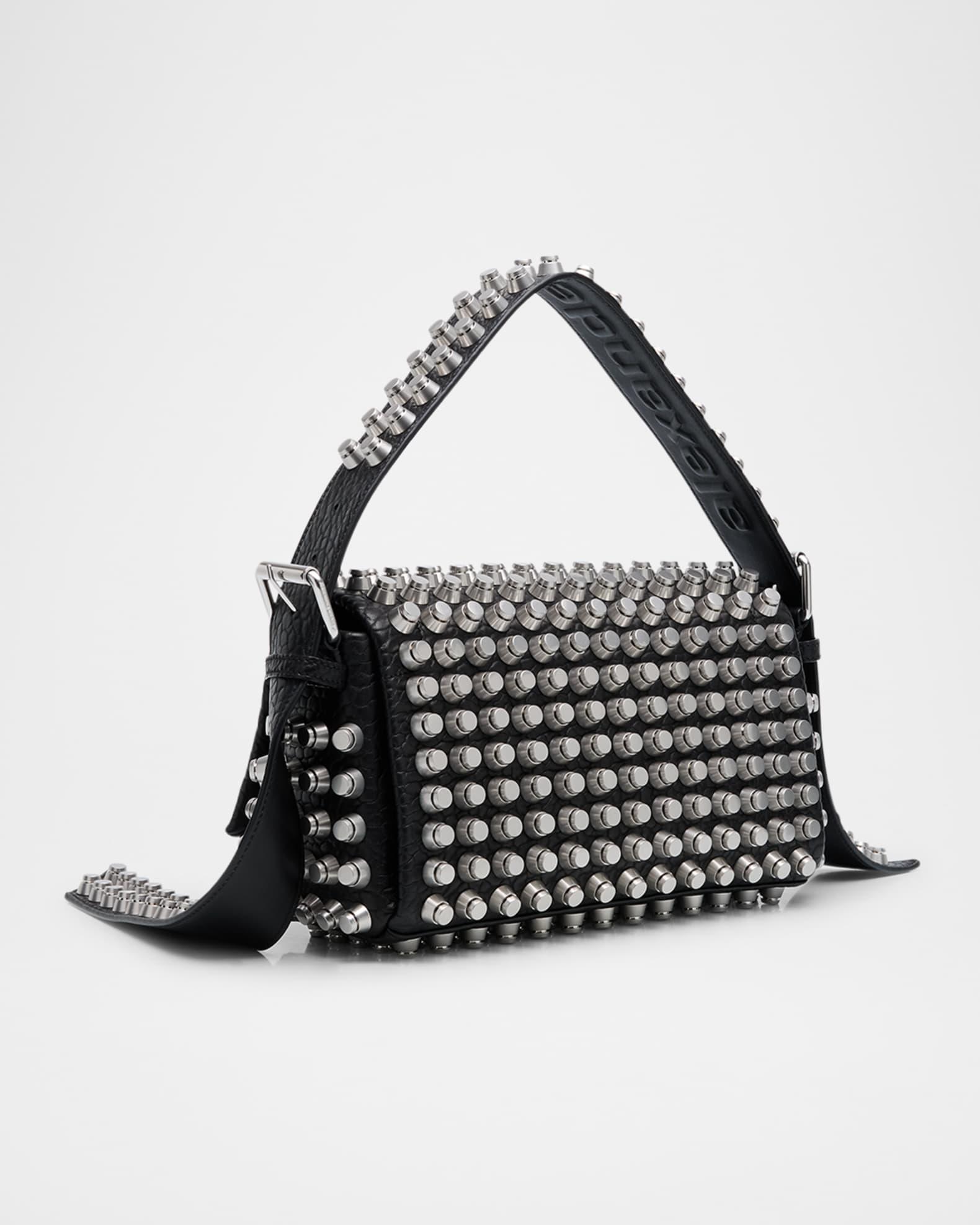 Ricco Medium Stud Leather Shoulder Bag Product Image