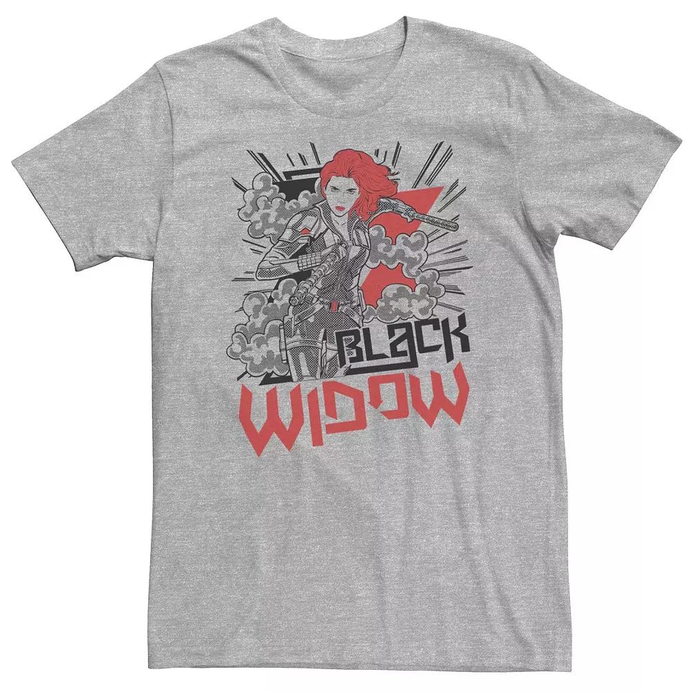 Big & Tall Marvel Black Widow Action Shot Tee, Men's,  Product Image