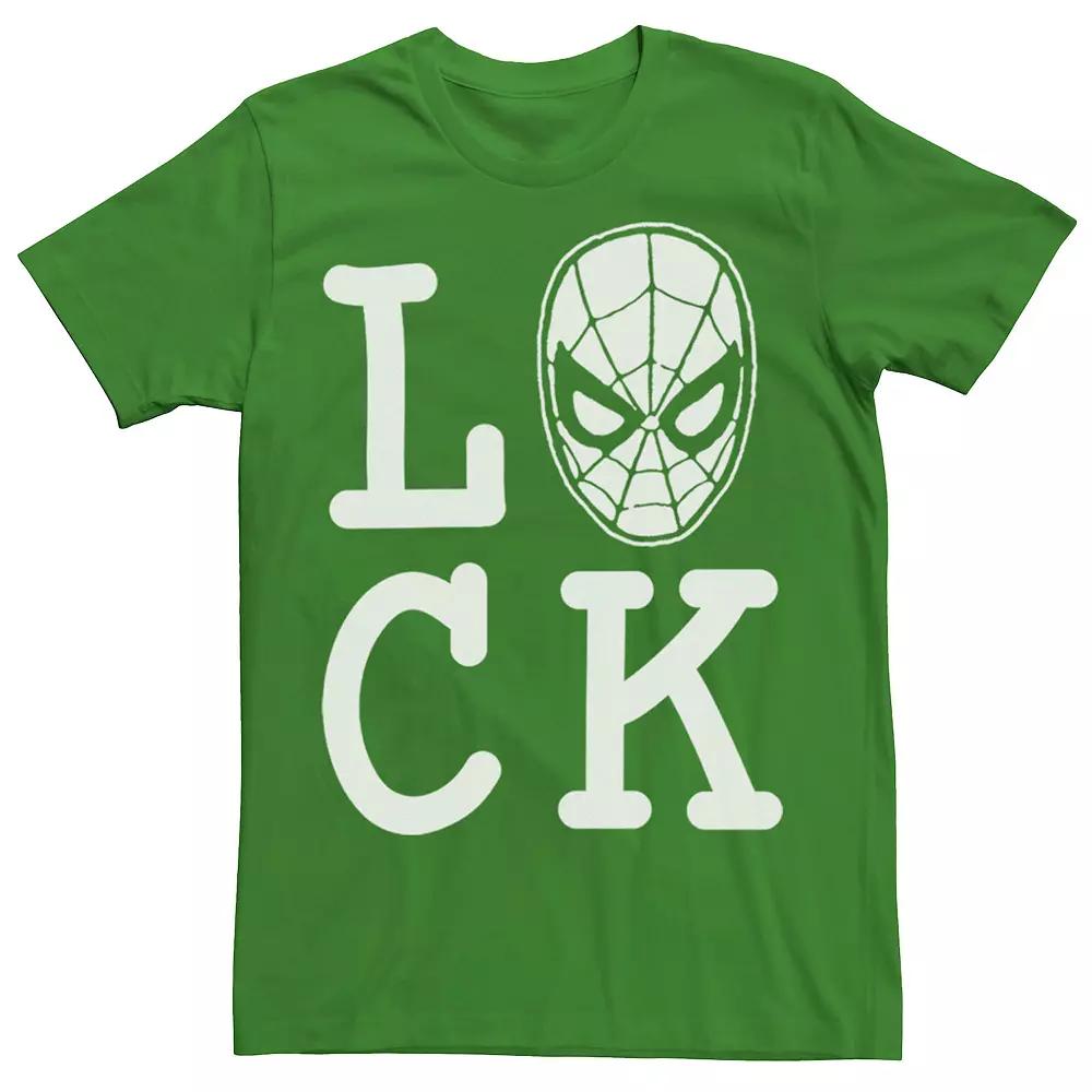 Men's Marvel Spider-Man Lucky St. Patrick's Day Text Tee,  Product Image