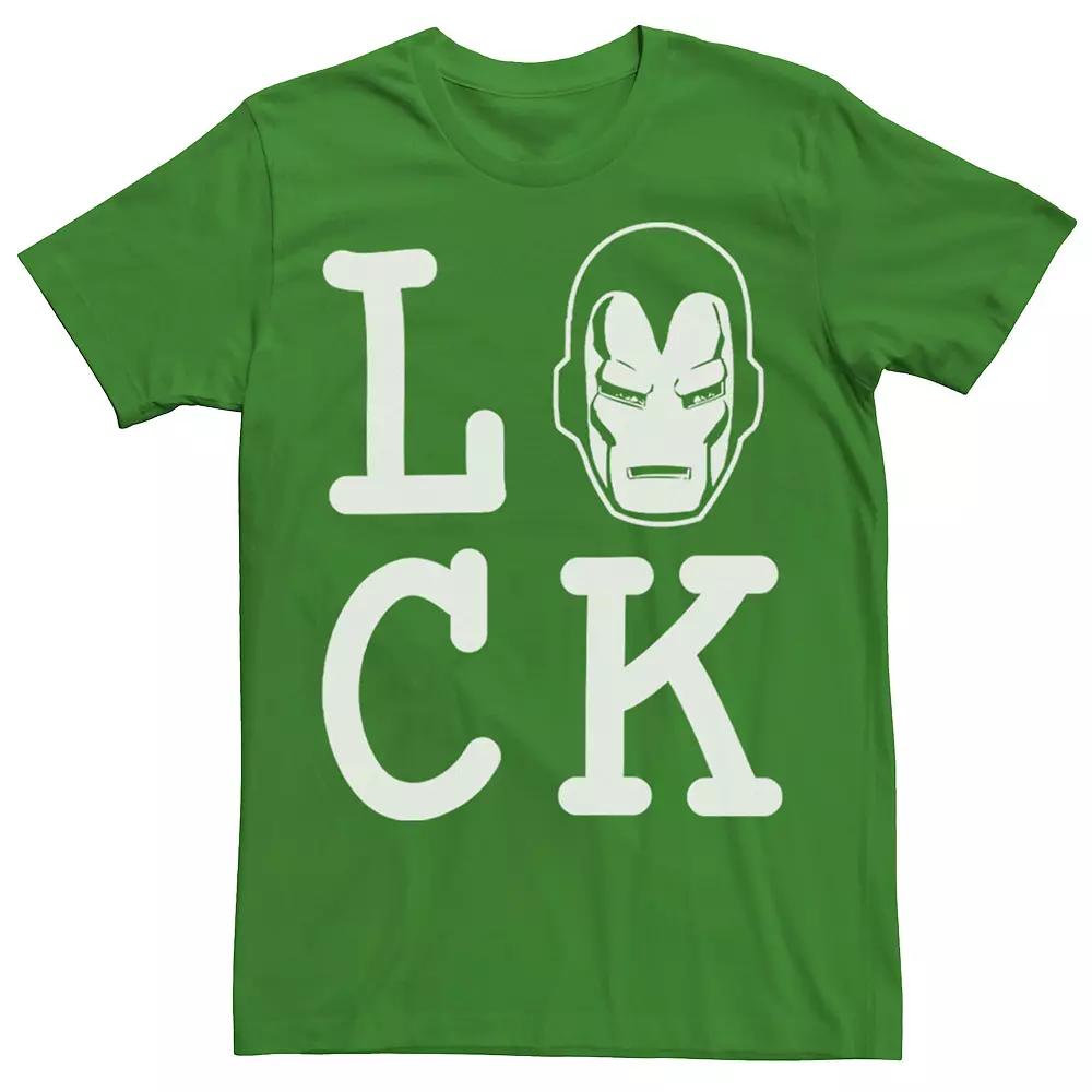 Men's Marvel Iron Man Lucky St. Patrick's Day Text Tee,  Product Image