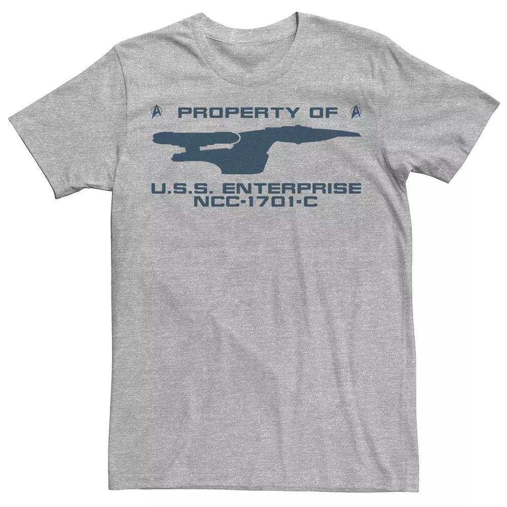 Men's Star Trek The Next Generation U.S.S. Enterprise Property Text Tee,  Product Image