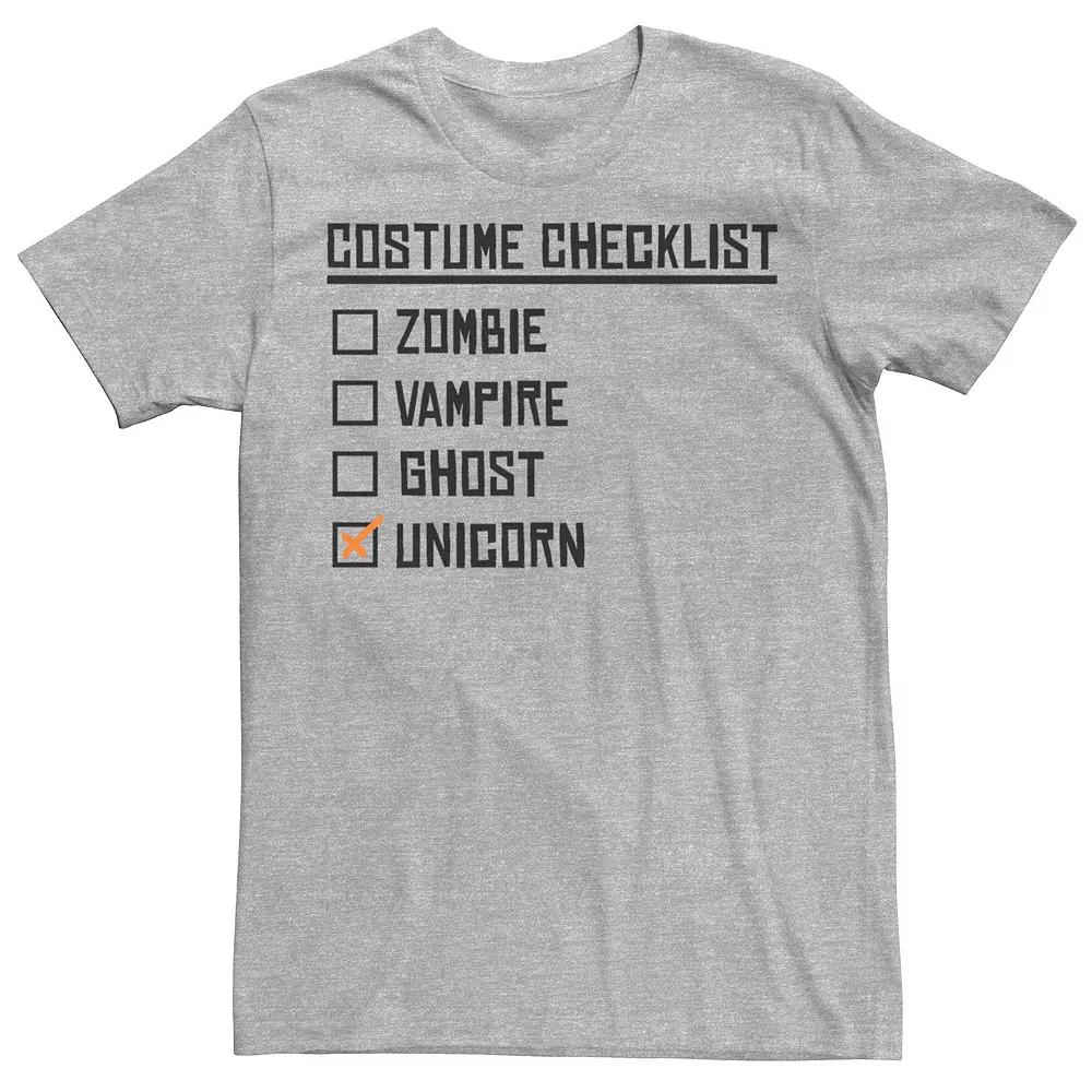 Men's Halloween Costume Checklist Tee,  Product Image