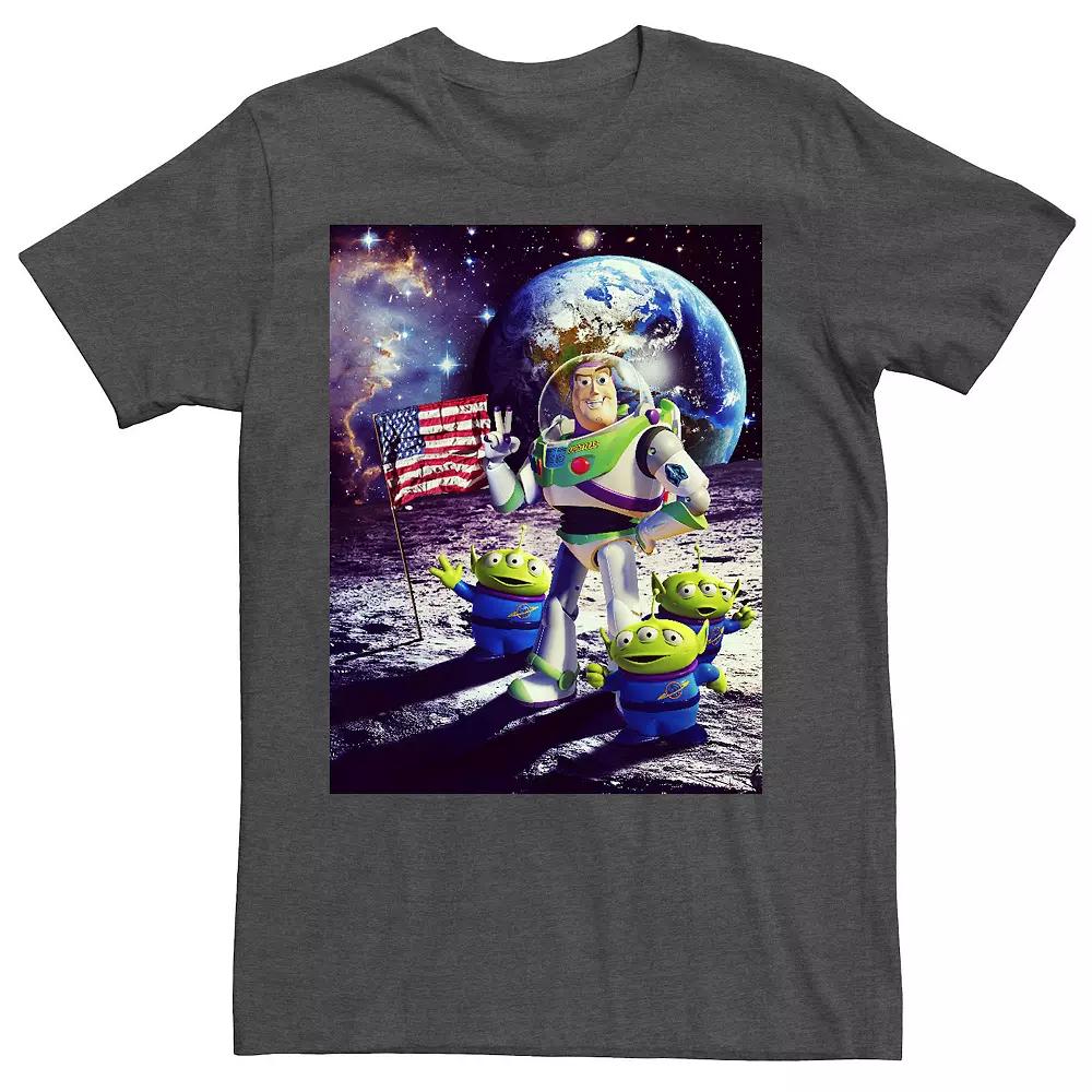 Big & Tall Disney / Pixar Toy Story Buzz and Aliens On The Moon Photo Tee, Men's,  Product Image