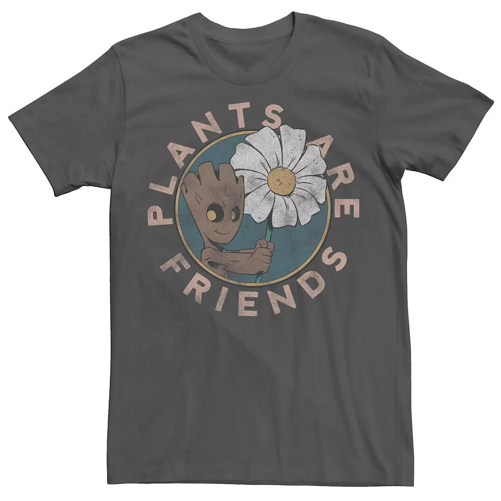 Men's Marvel Guardians Of The Galaxy Groot Plants Are Friends Tee, Size: Medium, Grey Product Image
