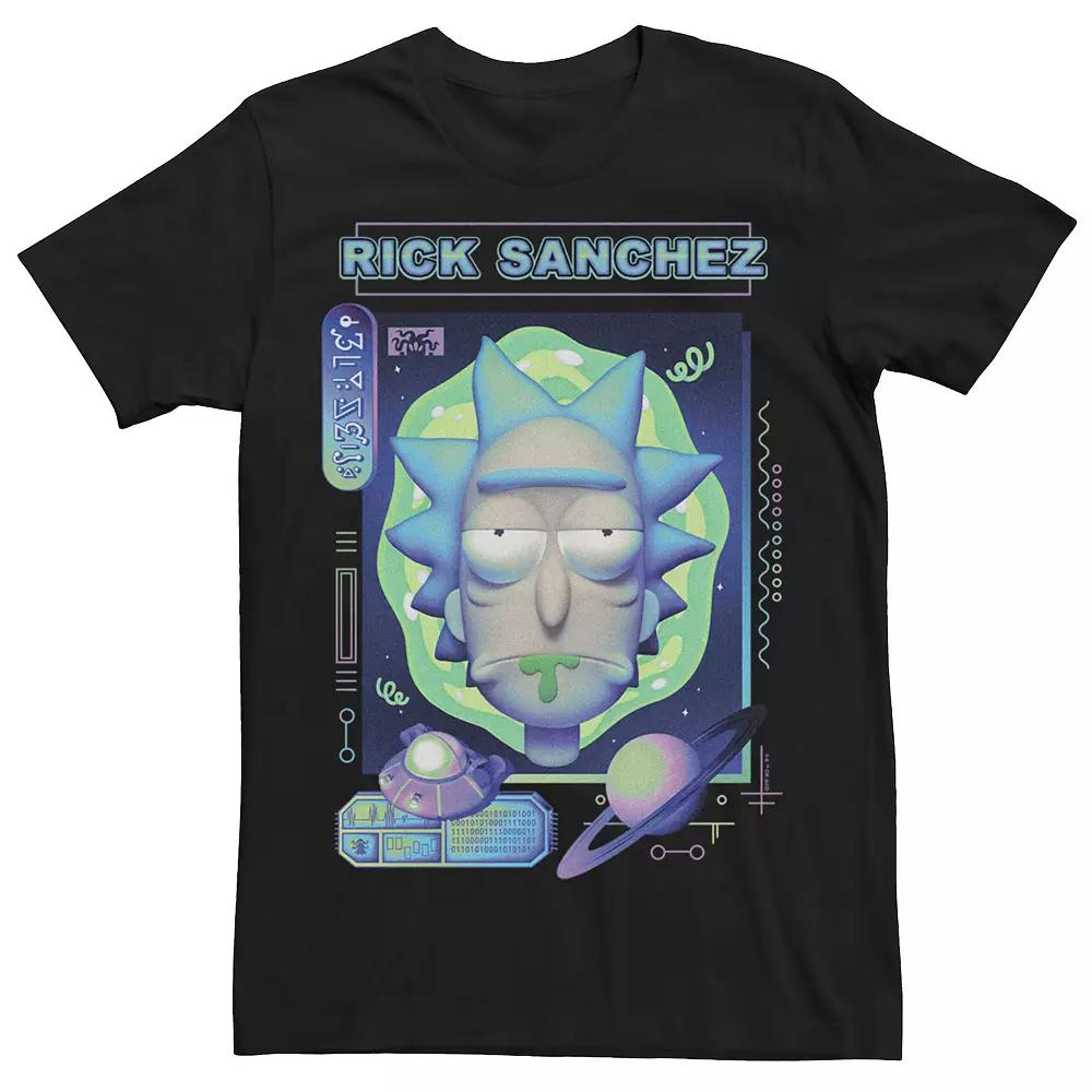 Men's Rick And Morty Sanchez Big Face Tee, Size: XXL, White Product Image