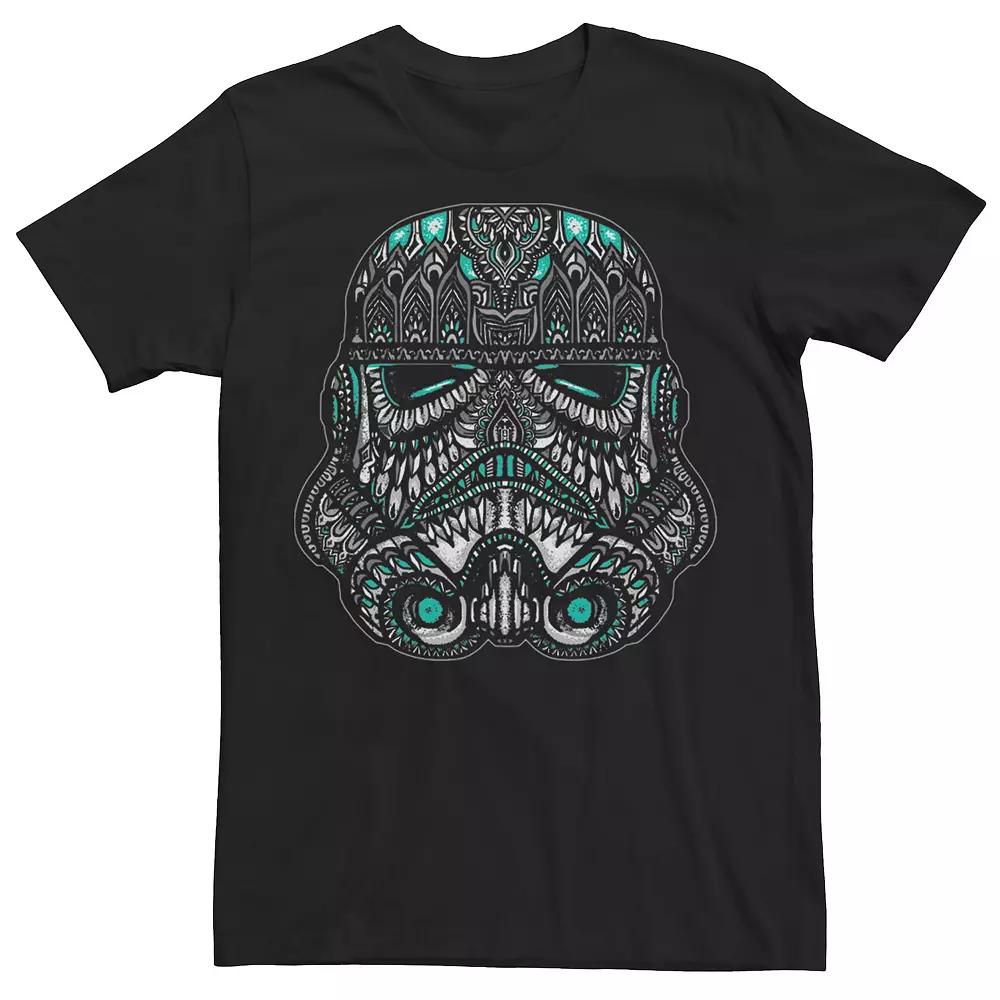 Men's Star Wars Tribal Stormtrooper Helmet Henna Graphic Tee,  Product Image