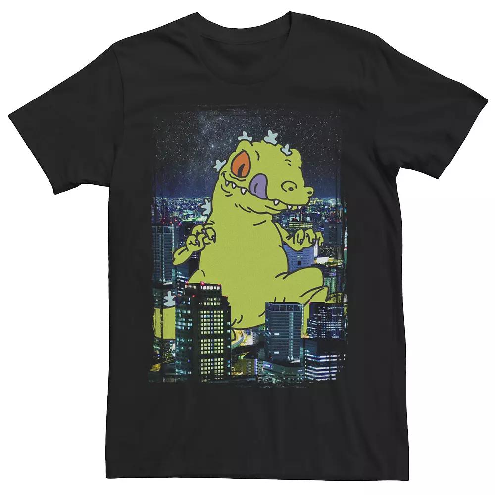 Big & Tall Nickelodeon Rugrats Reptar In The City Photoreal Tee, Men's, Size: LT, Black Product Image