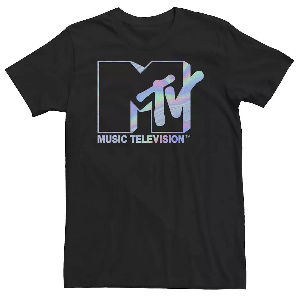 Big & Tall MTV Holographic Logo Tee, Men's,  Product Image