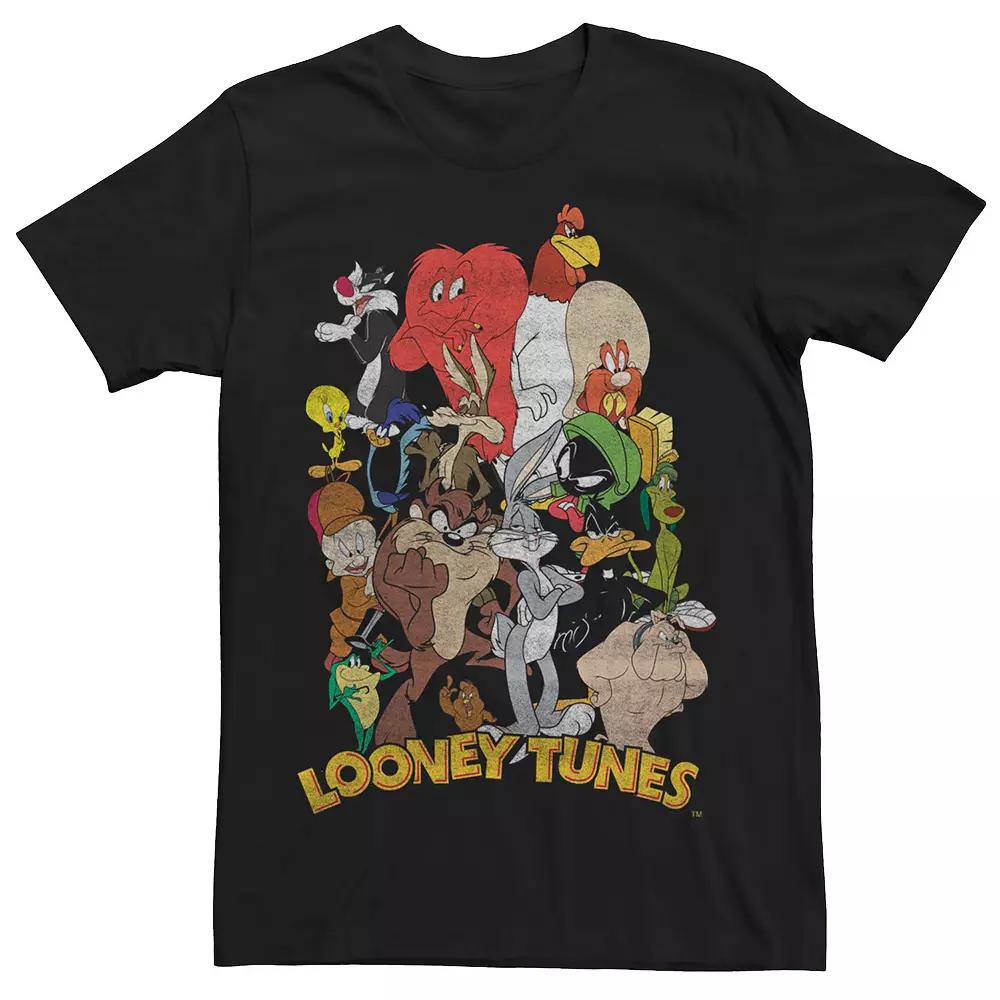 Men's Looney Tunes Group Shot Character Stack Tee,  Product Image