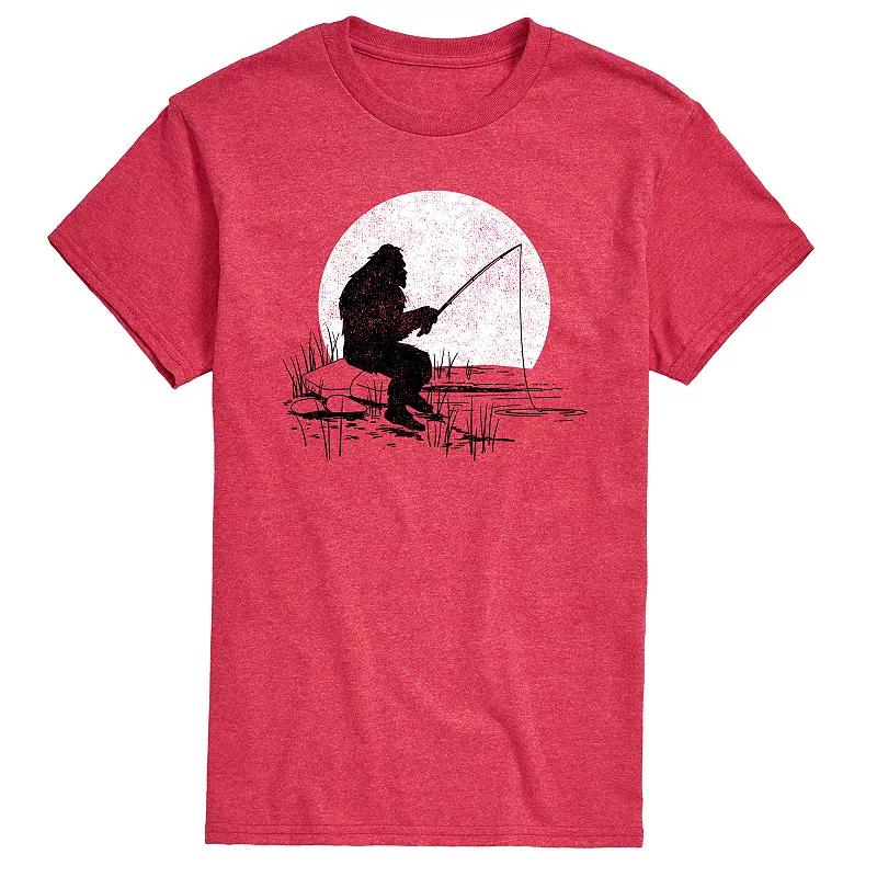 Men's Sasquatch Fishing Graphic Tee,  Product Image