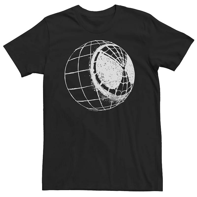 Big & Tall Marvel Spider-Man Far From Home Mask Globe Stencil Tee, Men's,  Product Image