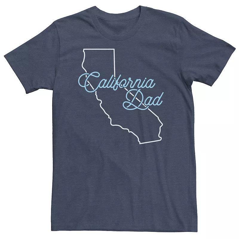 Big & Tall "California Dad" Outline Tee, Men's,  Product Image