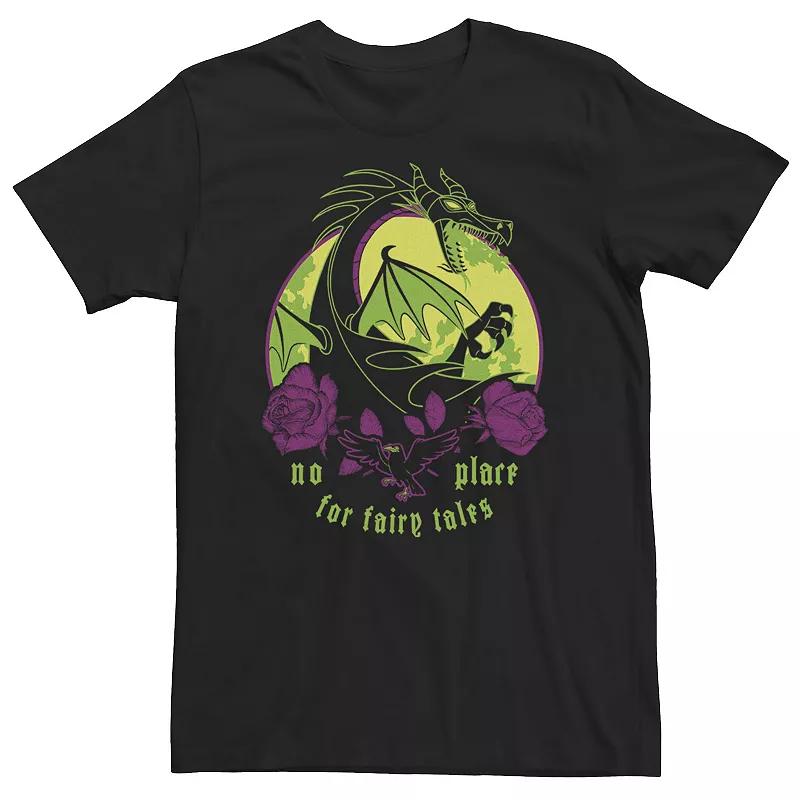 Big & Tall Disney Villains Maleficent Dragon No Place For Fairy Tales Tee, Men's,  Product Image