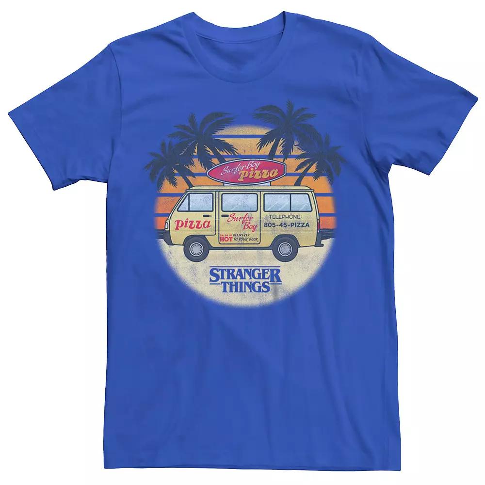 Men's Netflix Stranger Things Surfer Boy Pizza Tee,  Product Image