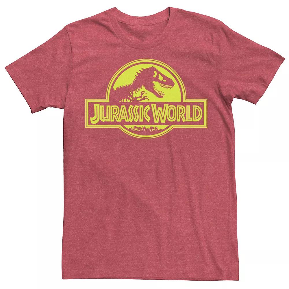 Men's Jurassic World Neon Green Classic Logo Tee,  Product Image