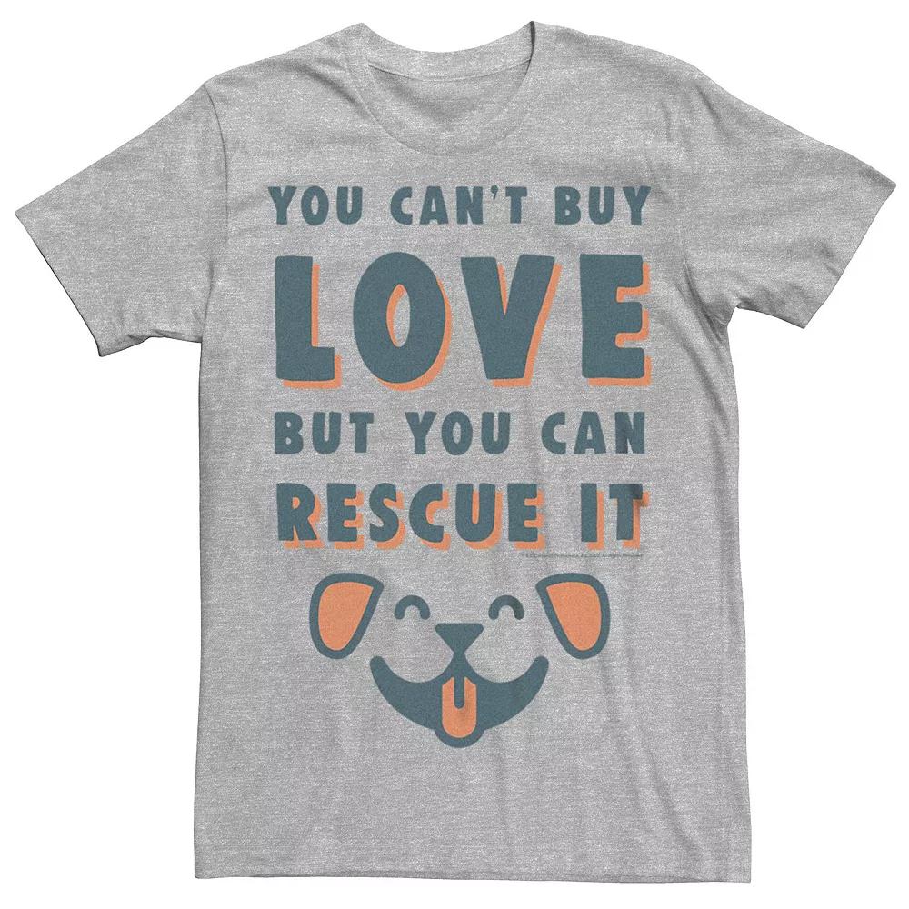 Big & Tall "You Can Rescue Love" Dog Lover Graphic Tee, Men's,  Product Image