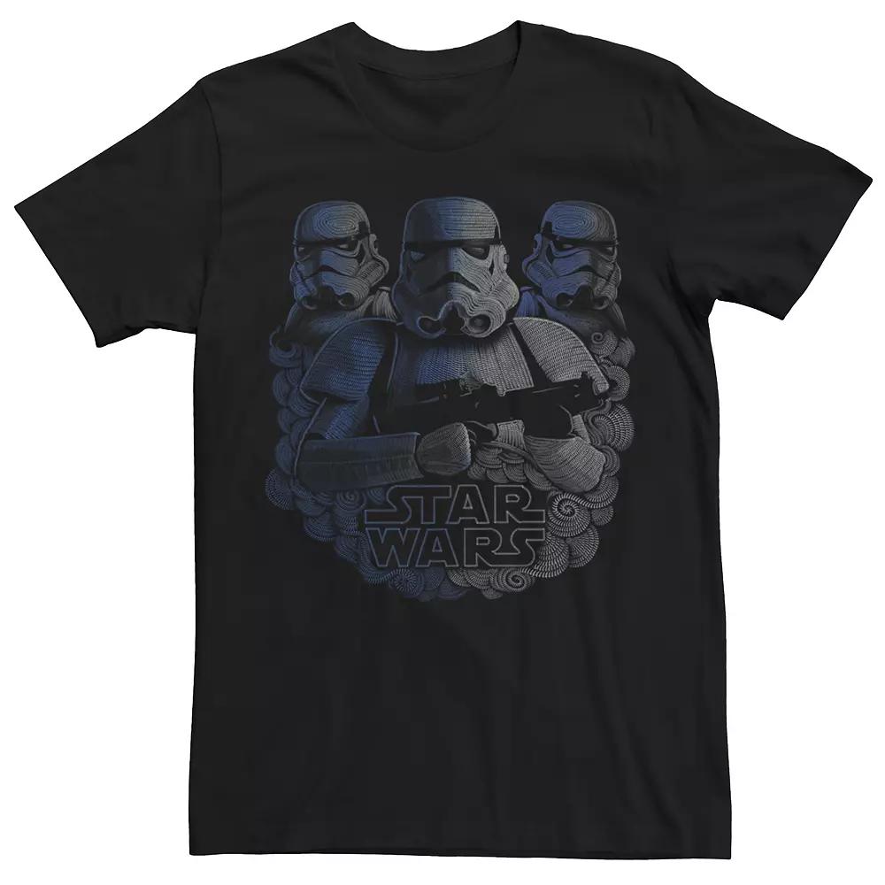 Men's Star Wars Stormtrooper Faded Trio Portrait Tee,  Product Image